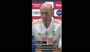 Zidane : "Hazard est avec nous"