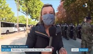 14-juillet : dernières répétitions sur les Champs-Elysées