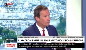 Nicolas Dupont-Aignan sur le plan de relance européen : «J’aurais préféré mettre cet argent dans les PME pour les sauver» #LaMatinale