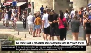 Coronavirus - Reportage à La Rochelle où le masque est désormais obligatoire pour tous dans les rues de la ville - Réaction des visiteurs et des habitants