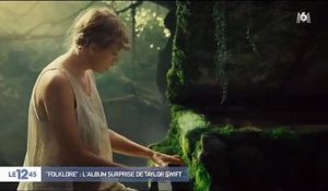 La chanteuse américaine Taylor Swift a sorti cette nuit un album surprise, intitulé "Folklore", son huitième opus studio - VIDEO