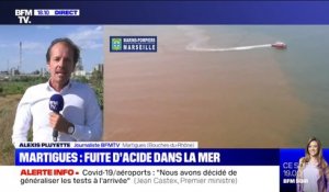 À Martigues, la fuite d'acide qui se déversait dans la mer est maîtrisée