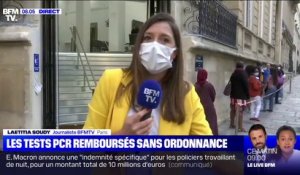 Coronavirus: les files d'attente ne désemplissent pas à Paris pour les tests PCR remboursés sans ordonnance