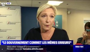 Coronavirus: pour Marine Le Pen, "le gouvernement commet les mêmes erreurs"