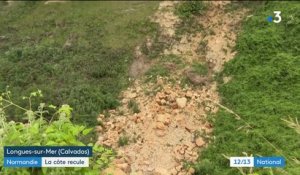 Calvados : l’érosion rend la fermeture de la plage principale de Longues-sur-mer obligatoire