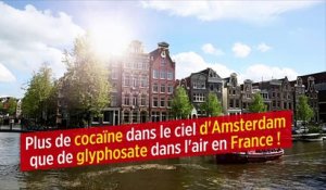 Plus de cocaïne dans le ciel d'Amsterdam que de glyphosate dans l'air en France !