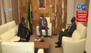 RTG - Entretien entre le Ministre de l’éducation nationale Patrick Mouguiama et le maire de Libreville Léandre Nzué