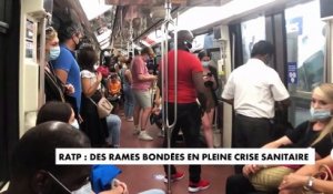 Coronavirus - La RATP montrée du doigt pour avoir diminué le nombre de rames en ce mois d'août obligeant les voyageurs à se serrer dans ces espaces clos
