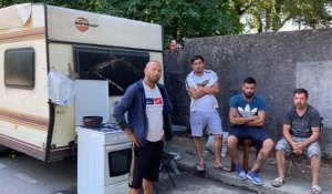 Une quarantaine de familles Roms a été délogée du camp de la rue de port la Blanche