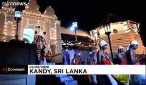 Un festival bouddhiste organisé sans spectateurs au Sri Lanka