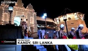 Un festival bouddhiste organisé sans spectateurs au Sri Lanka