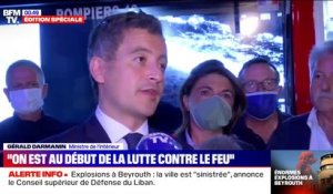 Incendie à Martigues: "On n'est qu'au début de la lutte contre le feu", selon Gérald Darmanin