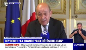 Jean-Yves Le Drian: "La France est la famille du Liban (...) nous sommes en deuil"