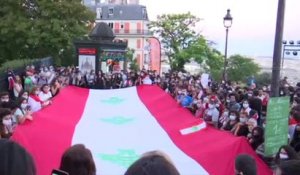 Paris: au pied du Sacré-Cœur, l’hommage aux victimes des explosions de Beyrouth