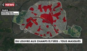 Coronavirus : du Louvre aux Champs-Elysées, les Parisiens se masquent