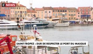 A Saint-Tropez, difficile de faire respecter les gestes barrières