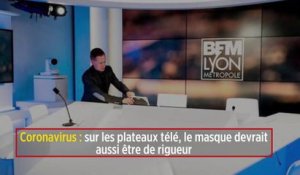 Coronavirus : sur les plateaux télé, le masque devrait aussi être de rigueur