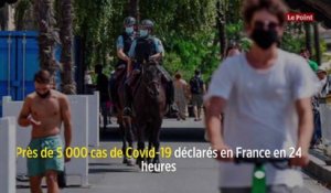 Près de 5 000 cas de Covid-19 déclarés en France en 24 heures
