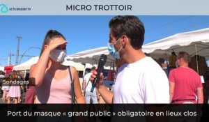 Micro Trottoir : le masque désormais obligatoire sur tous les marchés en plein air