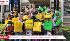 Société : Des centaines d’élèves du district d'Abidjan reçoivent des kits scolaires