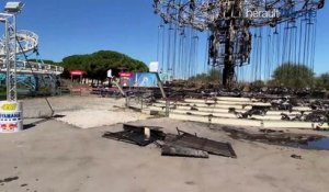 LE CAP D'AGDE - Un incendie ravage un manège du Luna Park