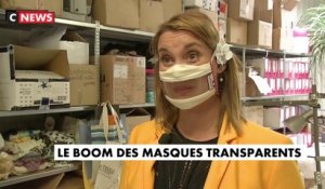 Le boom des masques transparents
