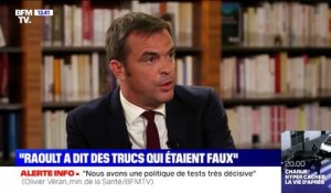 Olivier Véran: Didier Raoult "a dit des trucs qui étaient faux et ont parfois pu semer du trouble"