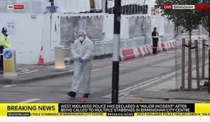 Attaque au couteau à Birmingham : "Plusieurs personnes ont été blessées" annonce la police britannique qui demande à la population "de rester vigilante et de s'éloigner du lieu des incidents"