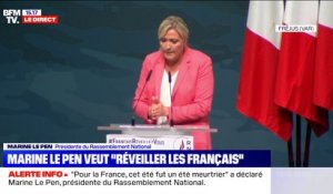 Marine Le Pen, "Pour la France, cet été fut un été meurtrier"