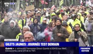 Les gilets jaunes se réunissent à Paris samedi, un test pour le mouvement