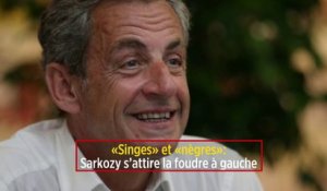 "Singes" et "nègres": Sarkozy s'attire la foudre à gauche
