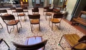 Coronavirus : en Italie, une chapelle convertie en salle de classe