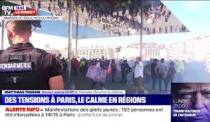 Gilets jaunes: une manifestation, qui n'a pas été déclarée en préfecture, est en cours au Vieux-Port à Marseille