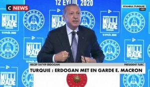 Turquie : Erdogan met en garde Emmanuel Macron