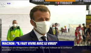 Emmanuel Macron sur le Tour de France: "C'est important de montrer qu'il faut vivre avec le virus"