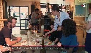 Coronavirus : l'assureur Axa condamné à indemniser cinq restaurateurs