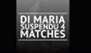 PSG/OM - Di Maria suspendu 4 matches
