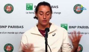 Roland-Garros 2020 - Caroline Garcia : "Je dirais que sur le central il fait simplement froid, pas très froid, il fait simplement froid"
