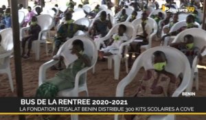 Bus de la rentrée 2020-2021: la Fondation Etisalat Bénin distribue 300 kits scolaires à Covè
