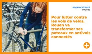 Pour lutter contre les vols de vélos, Rouen va transformer ses poteaux en antivols connectés
