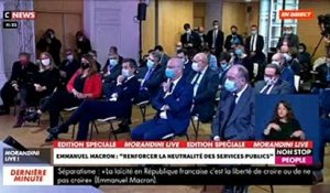 Regardez l'intégralité du discours d'Emmanuel Macron qui a présenté ce matin son plan d’action pour mieux protéger la République contre les "séparatismes" - VIDEO