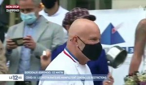 Philippe Etchebest manifeste dans la rue contre la fermeture des restaurants (vidéo)