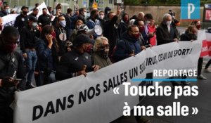 Manif de professionnels de salles de sport à Paris : « Laissez nous rouvrir ! »