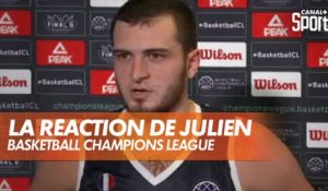 La réaction d'Axel Julien après l'élimination de Dijon en BCL