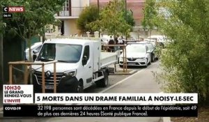 Drame - Reportage dans la ville de Noisy-le-Sec après le meurtre de 5 personnes dont 4 enfants hier lors de ce qui semble être une querelle familiale