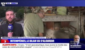 Alpes-Maritimes: "Nous comptons cinq personnes disparues rien que dans la commune de Breil-sur-Roya", selon son maire