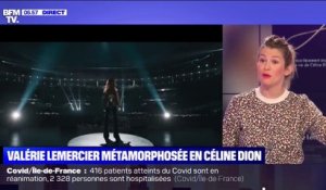 Valérie Lemercier métamorphosée en Céline Dion pour le film "Aline"