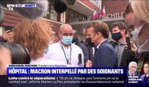 Emmanuel Macron: "Le virus remonte et continue à faire pression sur les services hospitaliers"