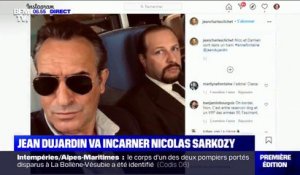 Les premières images de Jean Dujardin en Nicolas Sarkozy dans "Présidents", le prochain film d'Anne Fontaine