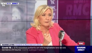 Covid: pour Marine Le Pen, "il y a une absence totale d'anticipation de la part du gouvernent"